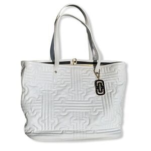 ❤️SOLD❤️BVLGARI White Leather Tote 